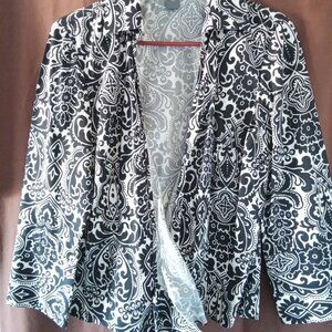 Women's wrap around blouse blouse, Ann Taylor, size 8, french cuff.